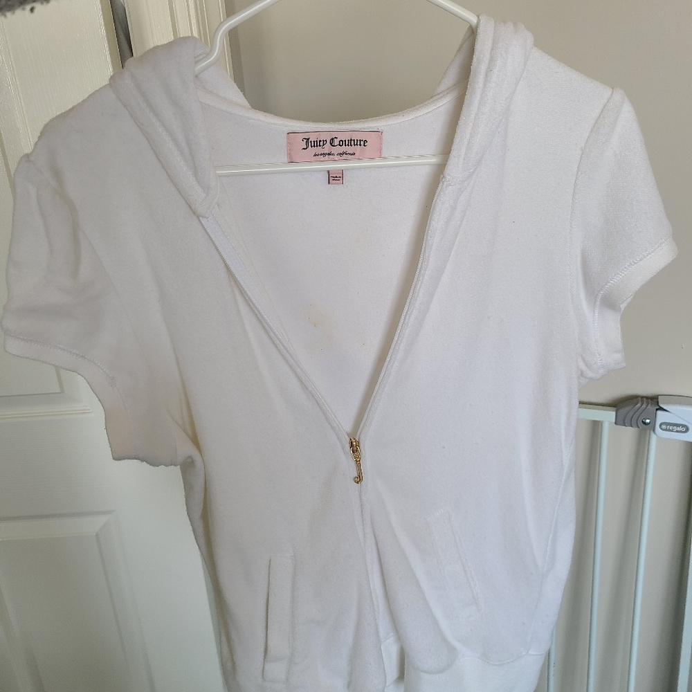 Juicy couture terry white short sleeve
